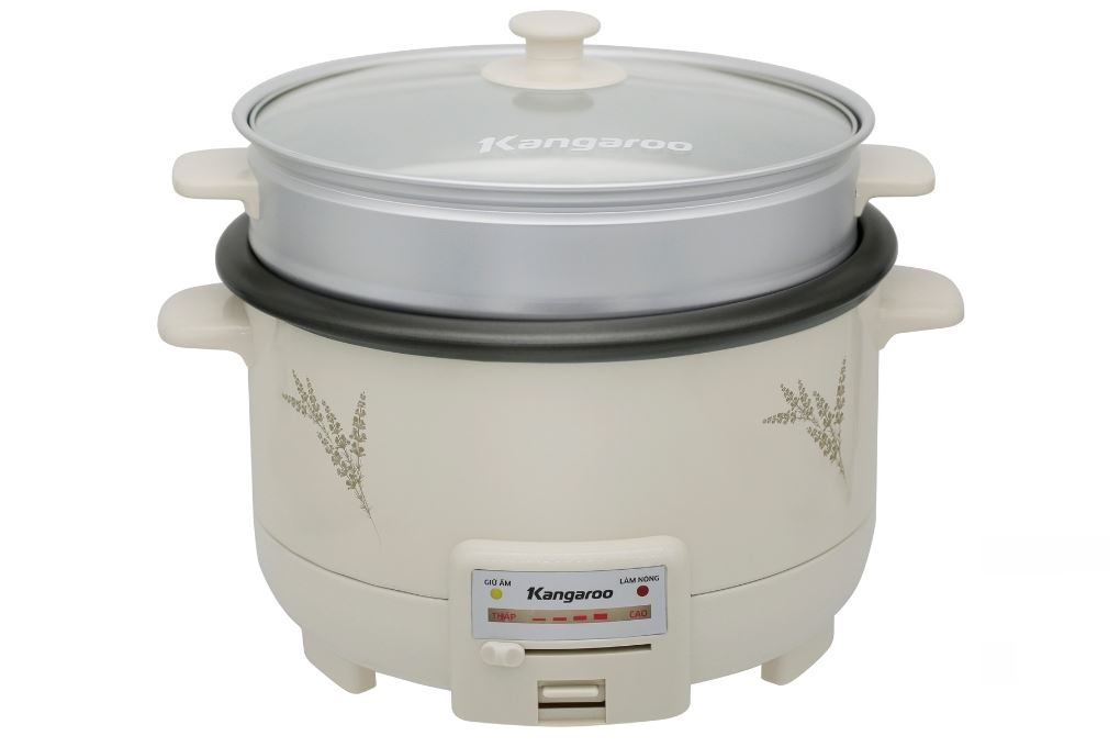 Nồi lẩu hấp đa năng Kangaroo KGEH45G 4.5 lít Màu Màu be