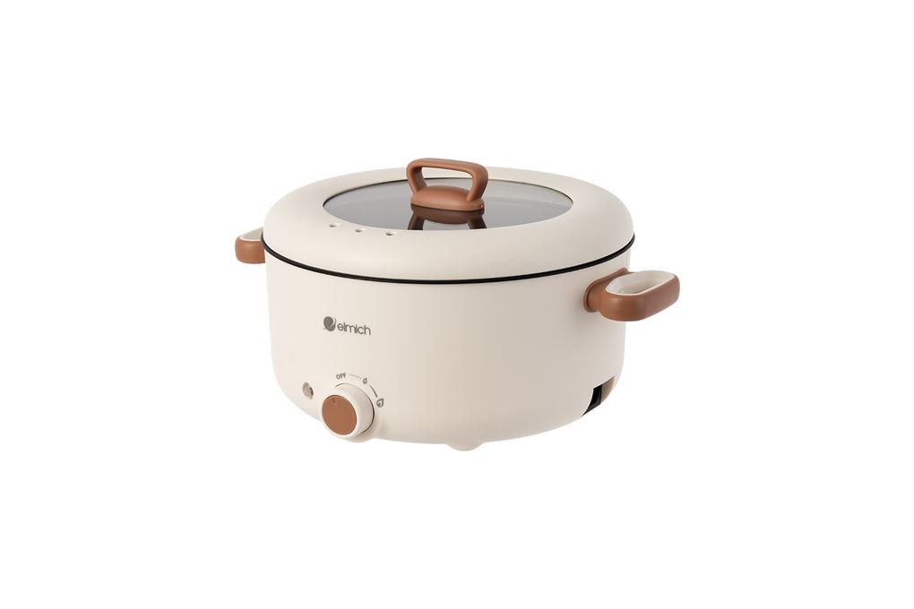 Nồi lẩu điện Elmich MPE1297 3 lít Màu Màu be