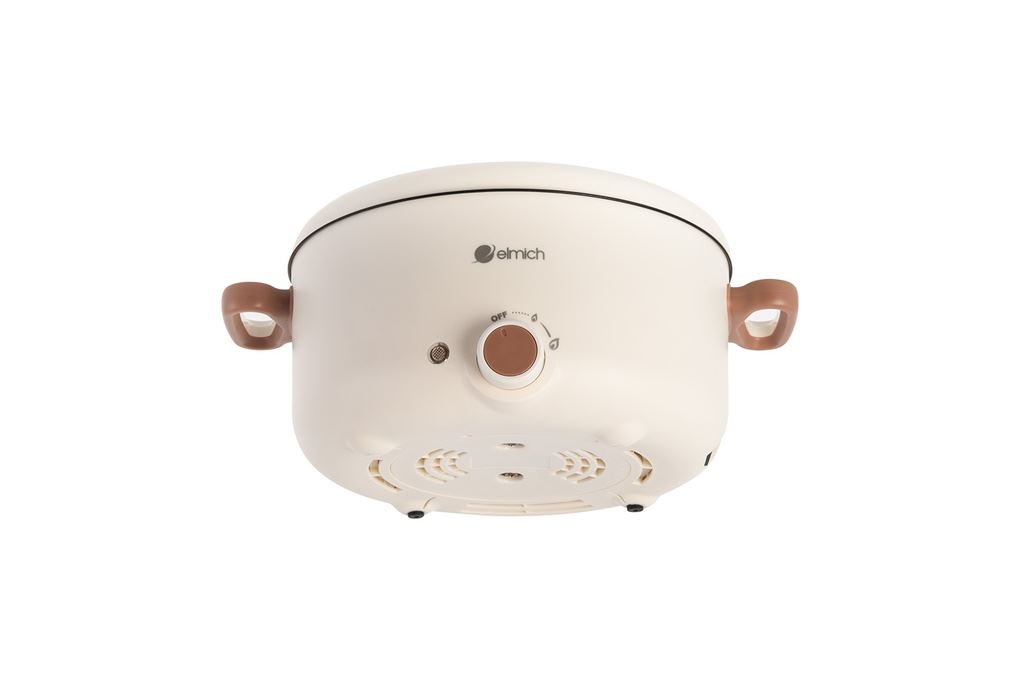 Nồi lẩu điện Elmich MPE1297 3 lít Màu Màu be