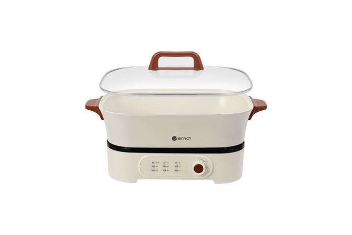 Nồi lẩu điện 2 ngăn Elmich MPE1299 5.5 lít Màu Nâu
