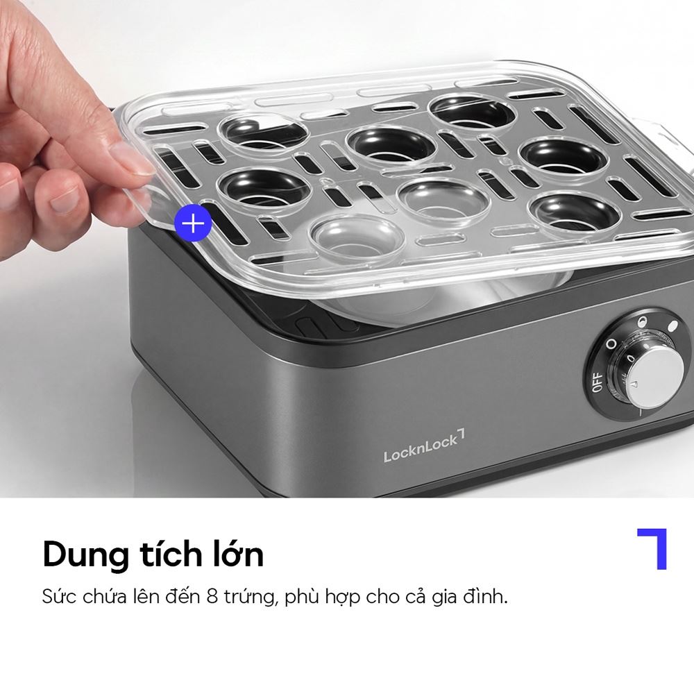 Nồi lẩu hấp đa năng Lock&Lock EJE223GRY Màu Xám