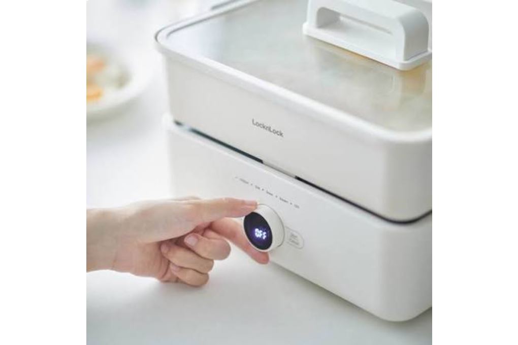 Nồi lẩu đa năng LocknLock Multicooker EJP154IVY 4.5 lít Màu Kem