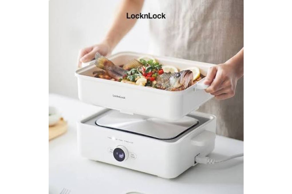 Nồi lẩu đa năng LocknLock Multicooker EJP154IVY 4.5 lít Màu Kem
