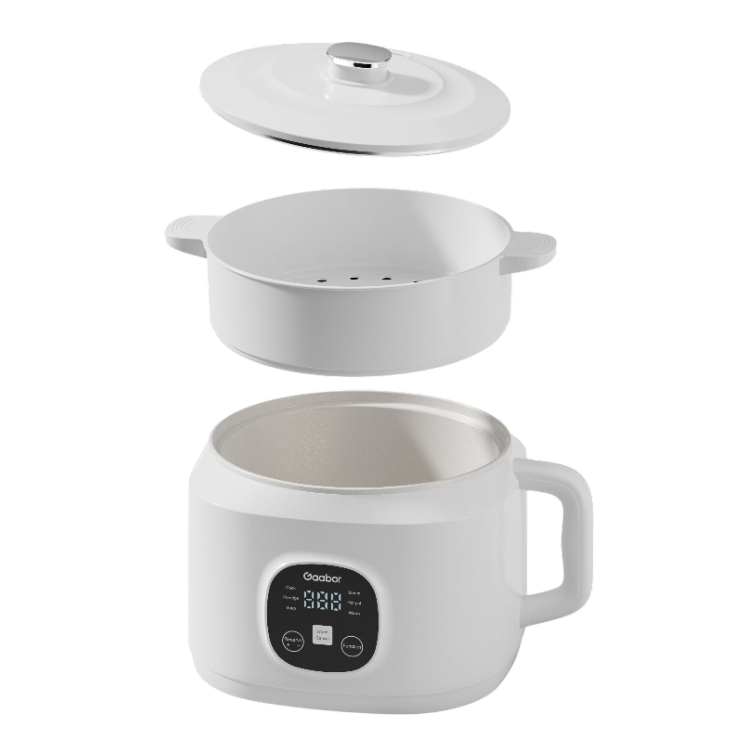 Nồi lẩu điện đa năng Gaabor EC-30T01A 3 lít Màu Trắng