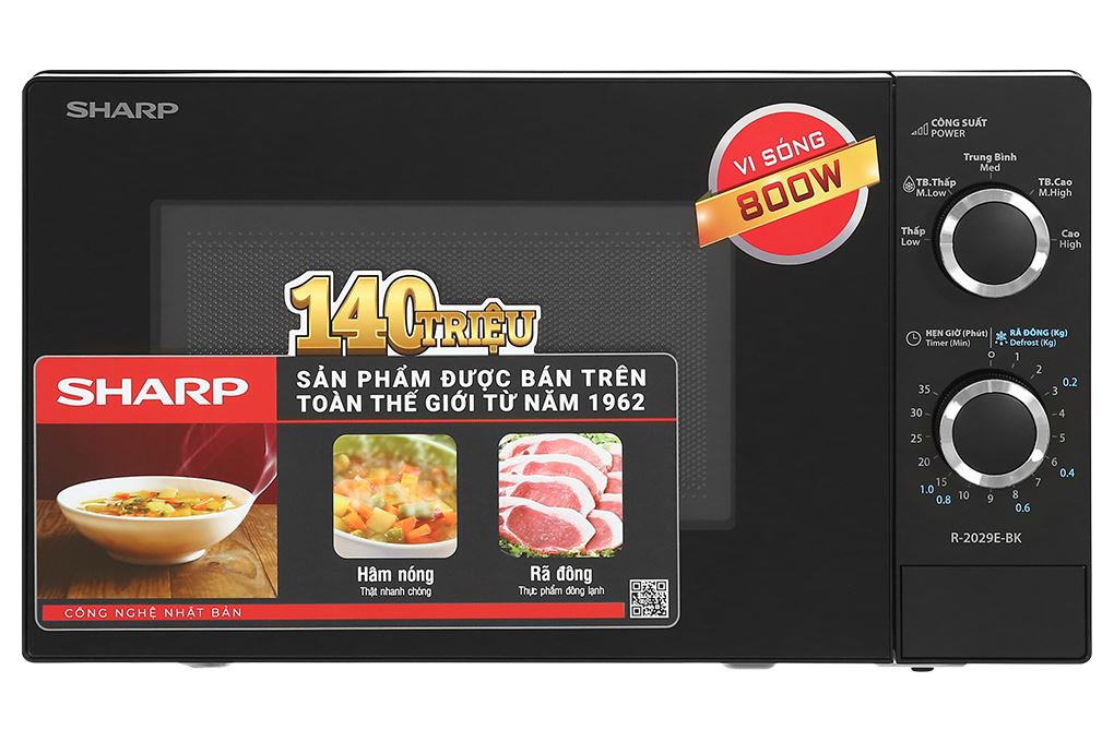 Lò vi sóng Sharp R-2029E-BK 20 lít Màu Đen