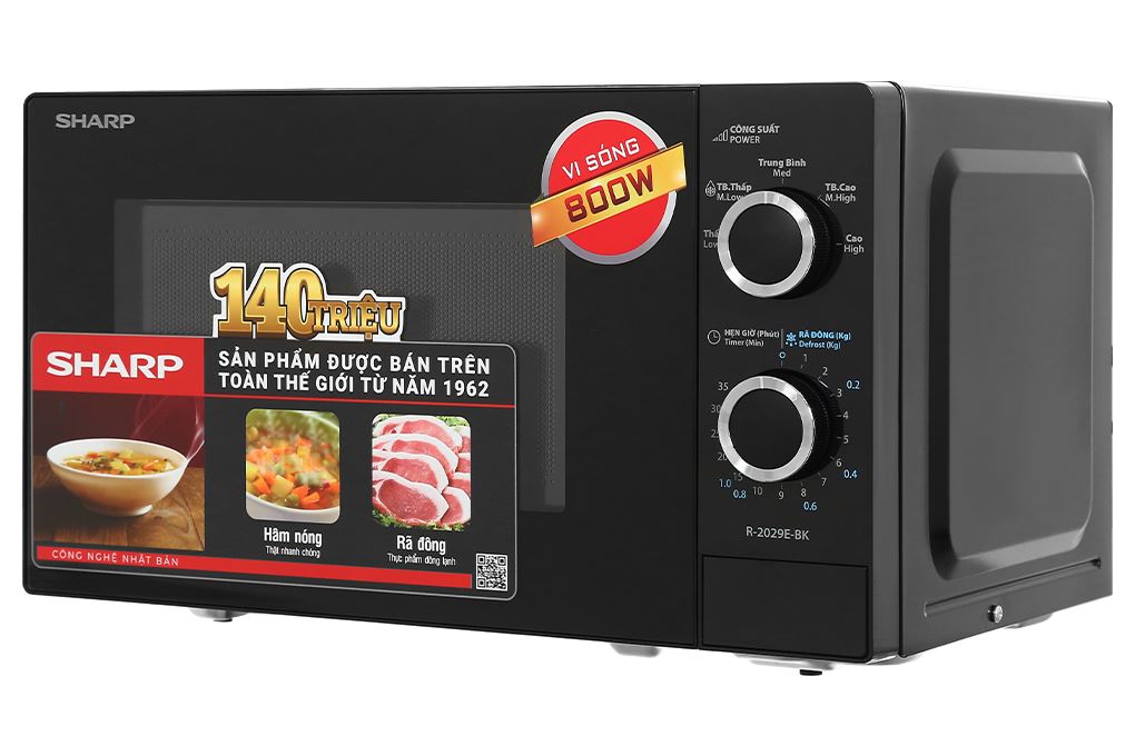 Lò vi sóng Sharp R-2029E-BK 20 lít Màu Đen