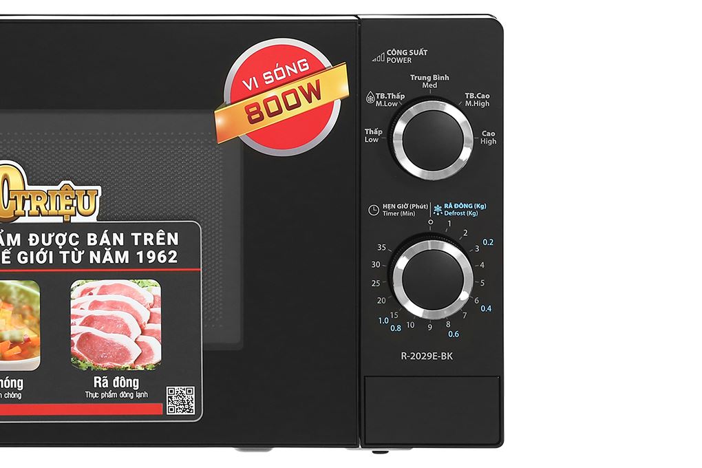 Lò vi sóng Sharp R-2029E-BK 20 lít Màu Đen