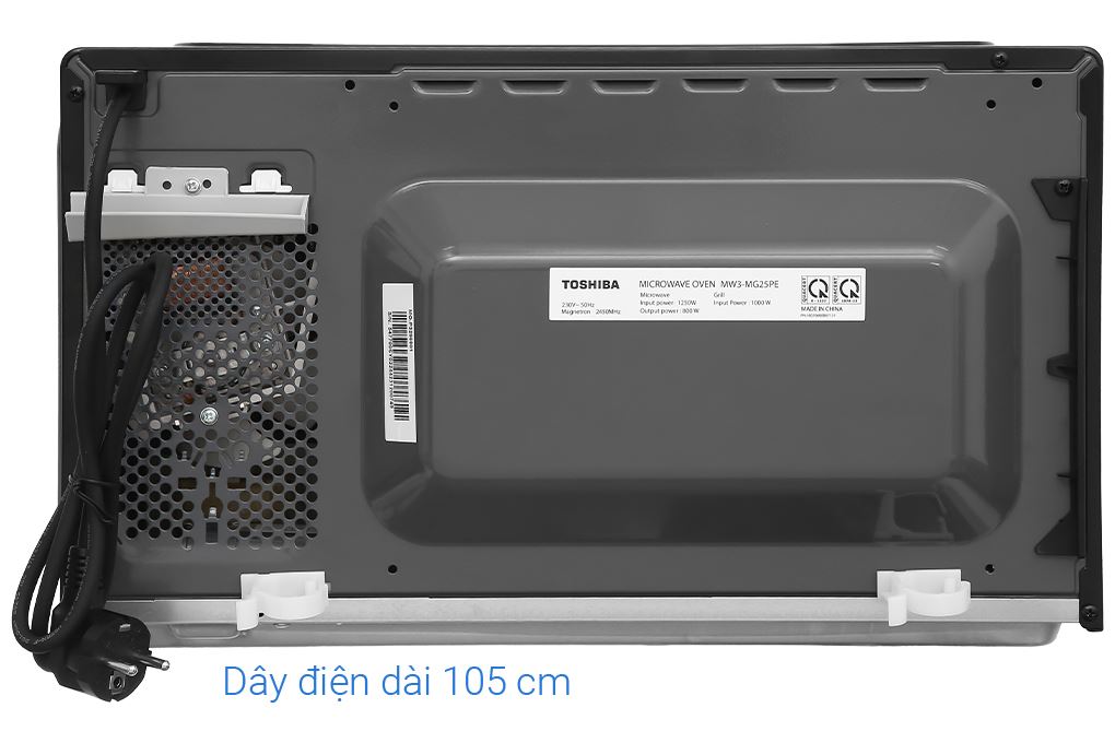 Lò vi sóng có nướng Toshiba MW3-MG25PE(BK) 25 lít Màu Đen
