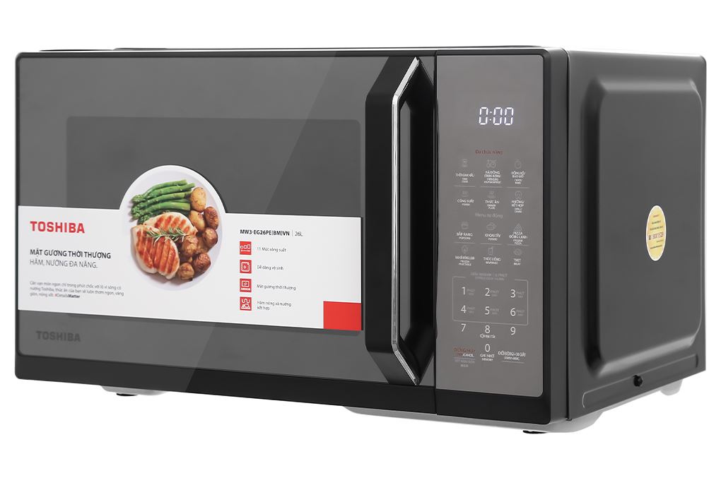 Thiết kế - Lò vi sóng có nướng Toshiba MW3-EG26PE(BM)VN 26 lít