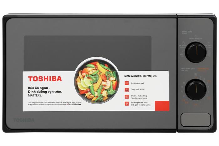 Lò vi sóng Toshiba MM2-MM20PE(BM)VN 20 lít Màu Đen