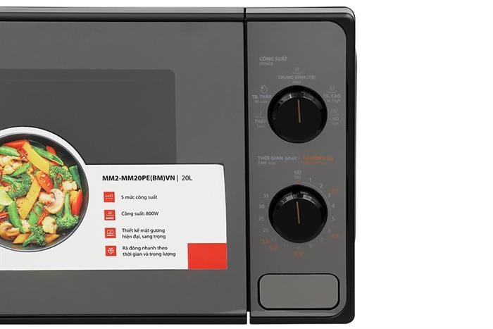 Lò vi sóng Toshiba MM2-MM20PE(BM)VN 20 lít Màu Đen