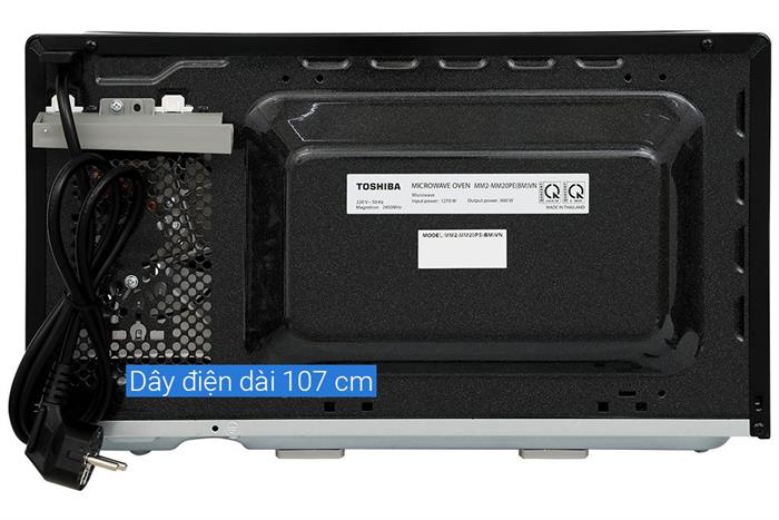 Lò vi sóng Toshiba MM2-MM20PE(BM)VN 20 lít Màu Đen