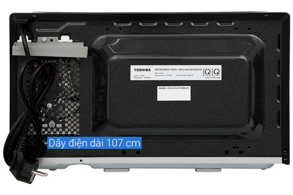 Lò vi sóng Toshiba MM2-MM20PE(BM)VN 20 lít Màu Đen