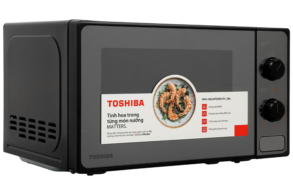 Lò vi sóng có nướng Toshiba MM2-MG20PE(BM)VN 20 lít Màu Đen