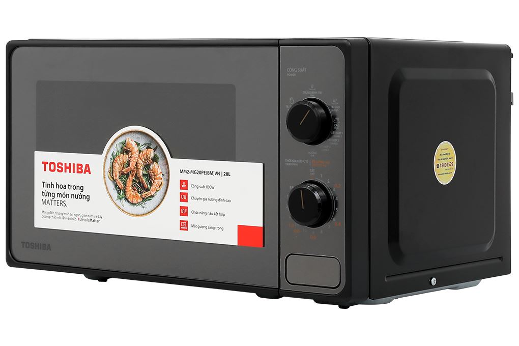 Lò vi sóng có nướng Toshiba MM2-MG20PE(BM)VN 20 lít Màu Đen
