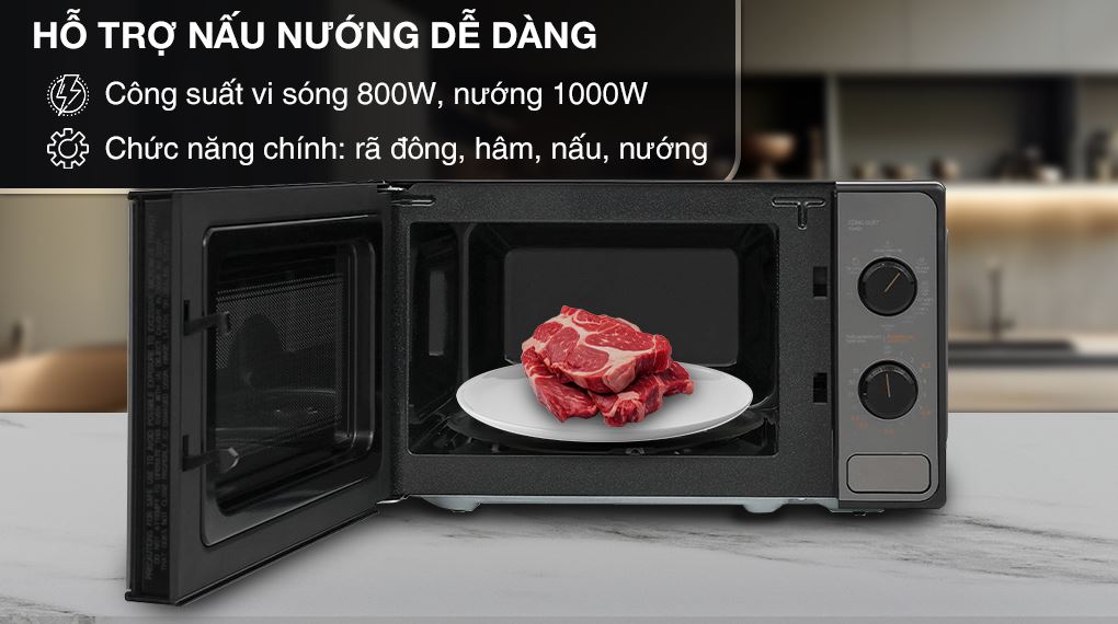 Lò vi sóng có nướng Toshiba MM2-MG20PE(BM)VN 20 lít - Công suất, chức năng chính