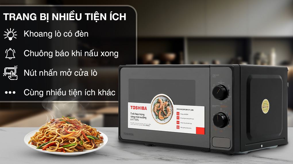 Lò vi sóng có nướng Toshiba MM2-MG20PE(BM)VN 20 lít - Tiện ích