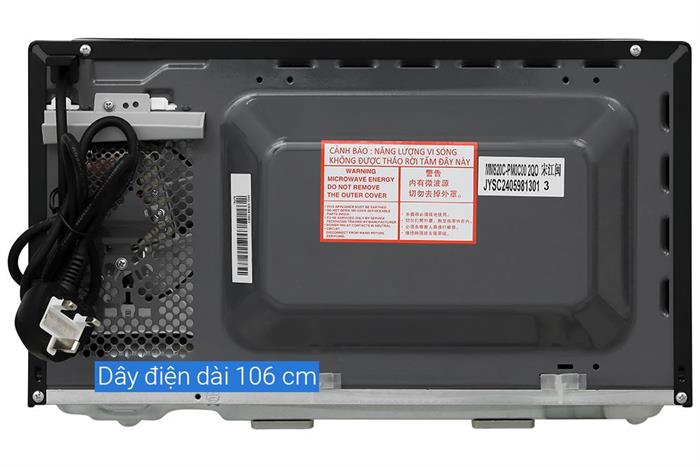 Lò vi sóng có nướng Panasonic NN-GM22QBYUE 20 lít Màu Đen