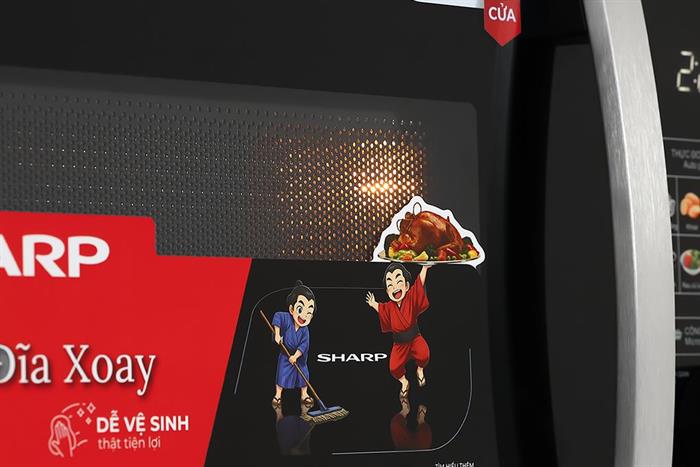 Lò vi sóng Sharp R-2343FB-BK 23 lít Màu Đen