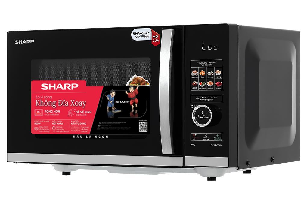 Lò vi sóng Sharp R-2343FB-BK 23 lít Màu Đen