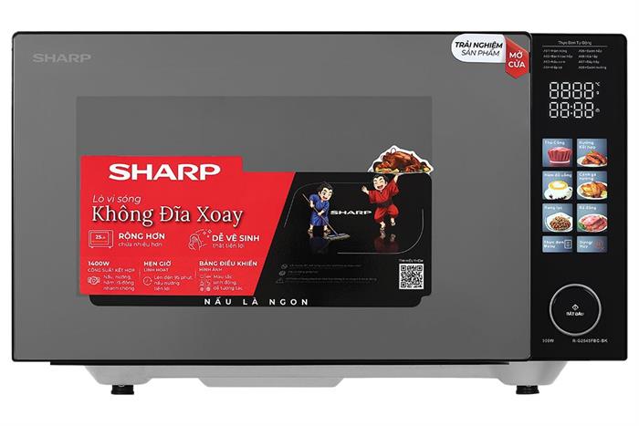 Lò vi sóng có nướng Sharp R-G2545FBC-BK 25 lít Màu Đen
