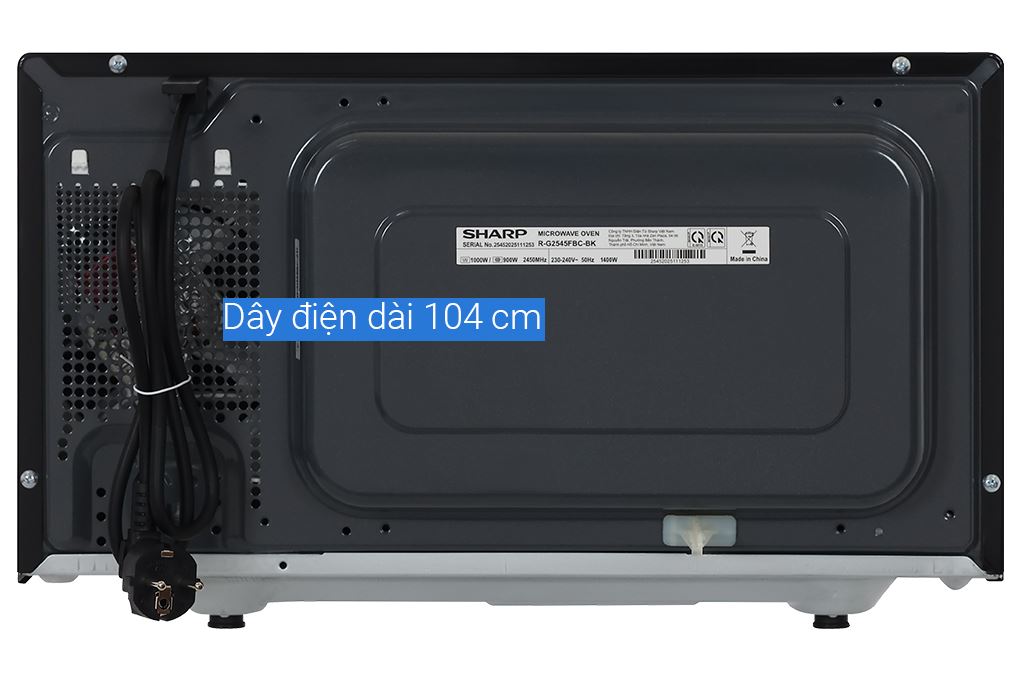 Lò vi sóng có nướng Sharp R-G2545FBC-BK 25 lít Màu Đen