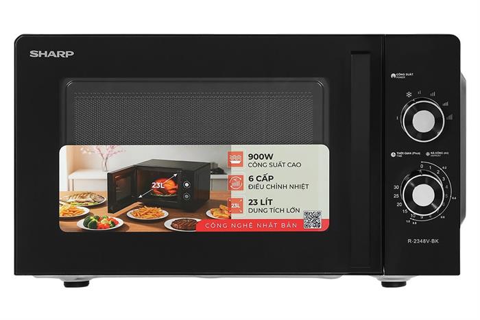 Lò vi sóng Sharp R-2348V-BK 23 lít Màu Đen