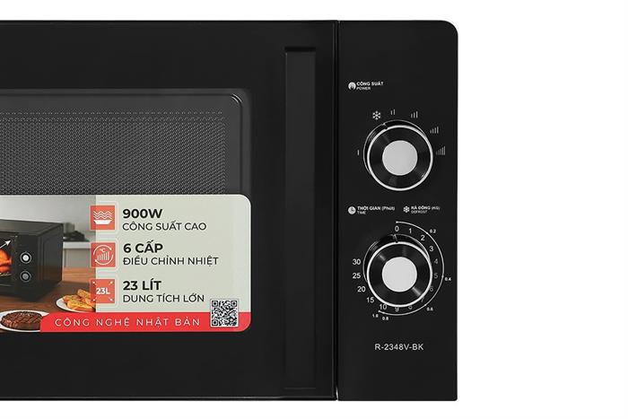 Lò vi sóng Sharp R-2348V-BK 23 lít Màu Đen