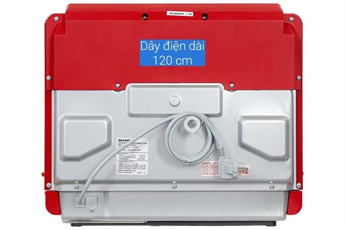 Lò vi sóng có nướng Sharp AX-1700VN 31 lít Màu Đen - Đỏ