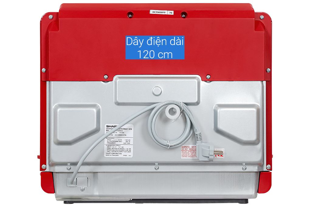 Lò vi sóng có nướng Sharp AX-1700VN 31 lít Màu Đen - Đỏ