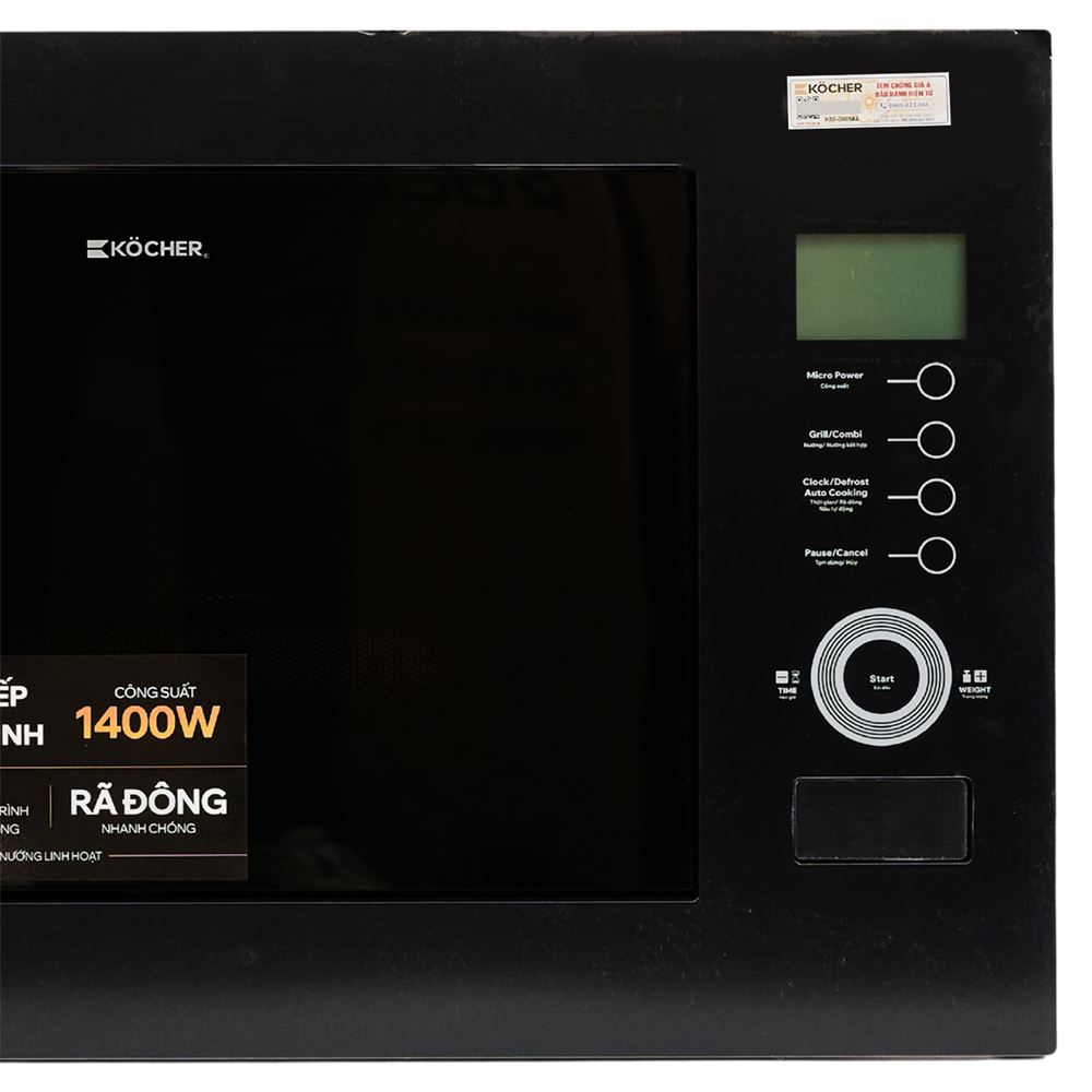 Lò vi sóng có nướng Kocher KMEU-1025A 25 lít Màu Đen