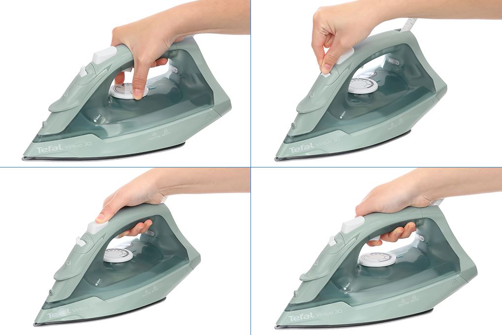 Bàn ủi hơi nước Tefal Power FV2C50E1 2180W Màu Xanh
