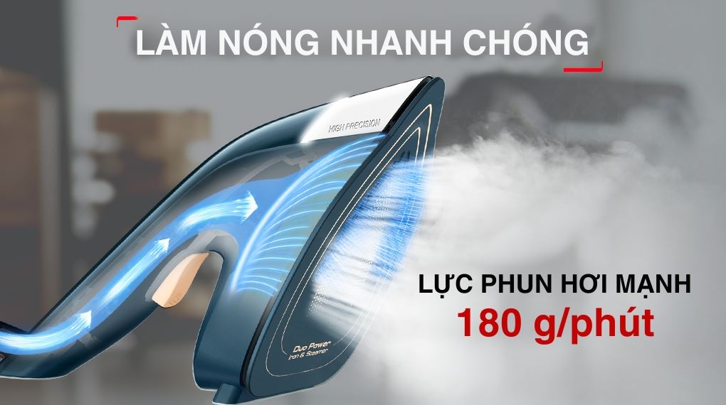 Bàn ủi hơi nước đa năng Tefal 2 trong 1 Duo Power JF4032E0 1850W - Bảng điều khiển