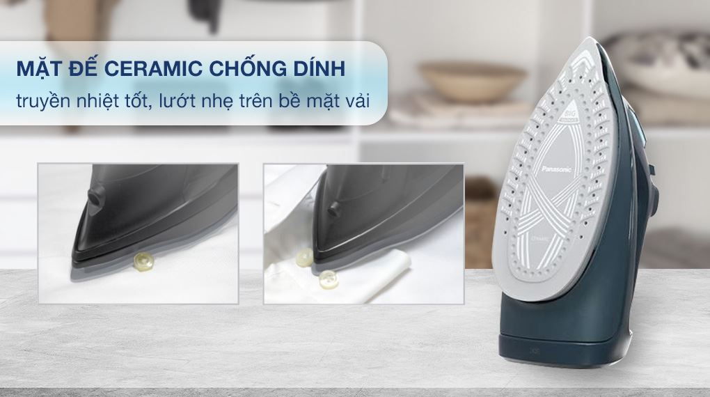 Bàn ủi hơi nước Panasonic NI-U450GRA 2400W - Mặt đế Bàn ủi hơi nước Panasonic NI-U450GRA 2400W - Mặt đế