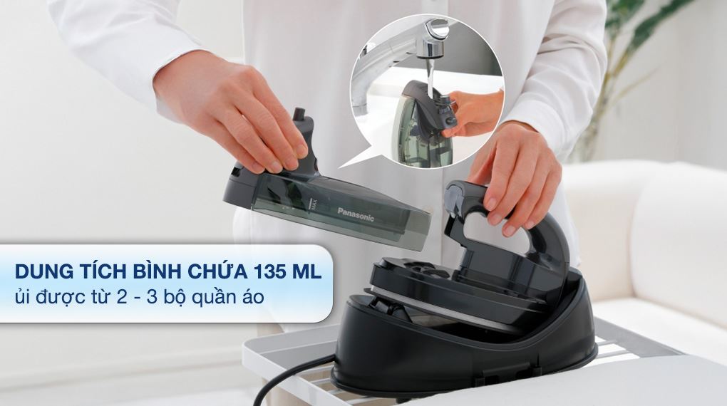 Bàn ủi hơi nước Panasonic NI-WL55KRA 2000W - Công suất và dung tích bình chứa Bàn ủi hơi nước Panasonic NI-WL55KRA 2000W - Công suất và dung tích bình chứa