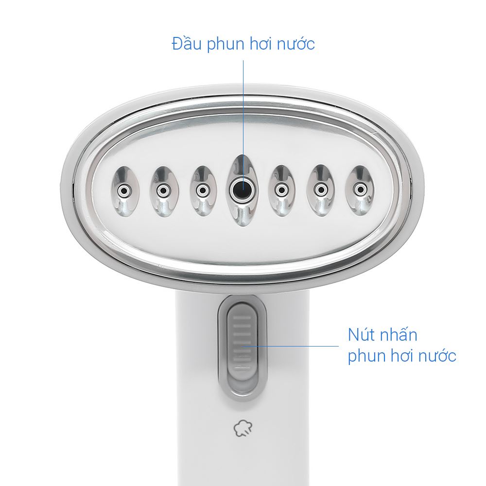 Bàn ủi hơi nước cầm tay AQUA AQS-SH2502R(W)-VN 1200W Màu Trắng