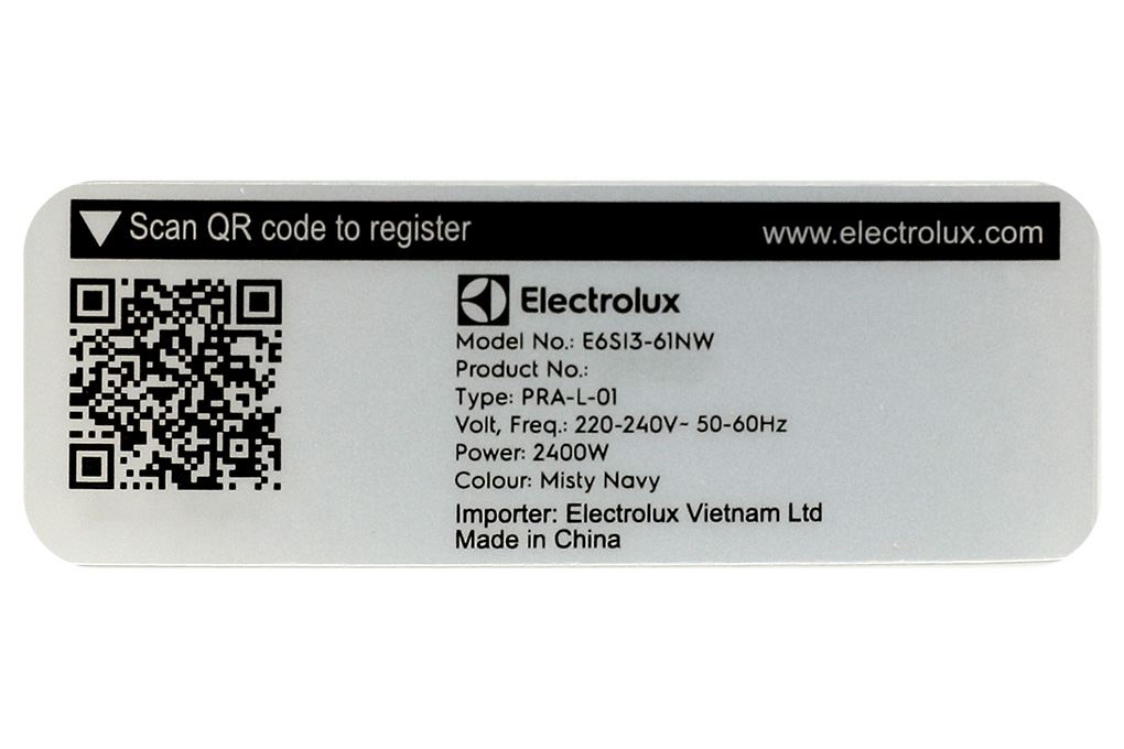 Bàn ủi hơi nước Electrolux E6SI3-61NW 2400W Màu Xám