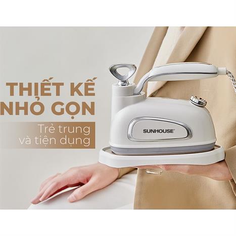 Bàn ủi hơi nước cầm tay Sunhouse SHD2175 1000W Màu Trắng