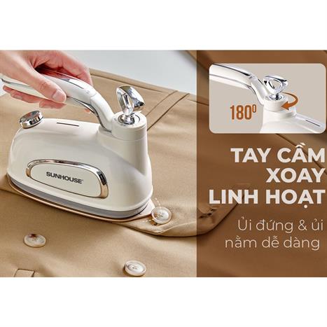 Bàn ủi hơi nước cầm tay Sunhouse SHD2175 1000W Màu Trắng