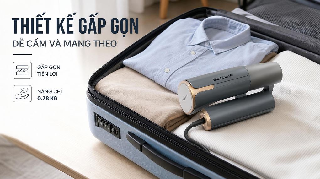 Bàn ủi hơi nước cầm tay Bluestone GSB-4018 1200W Màu Xám