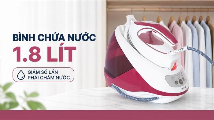 Bàn ủi hơi nước Tefal SV9201E0 2830W Màu Trắng - Tím