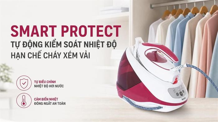 Bàn ủi hơi nước Tefal SV9201E0 2830W Màu Trắng - Tím