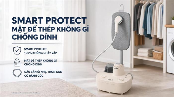 Bàn ủi hơi nước đứng Tefal IXEO Steam Board QT1214E0 1960W Màu Trắng