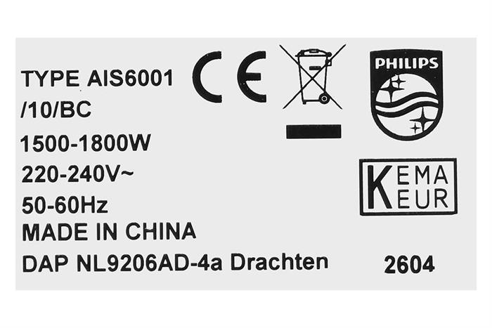 Bàn ủi hơi nước đứng Philips AIS6001/10 1800W Màu Trắng Starlight
