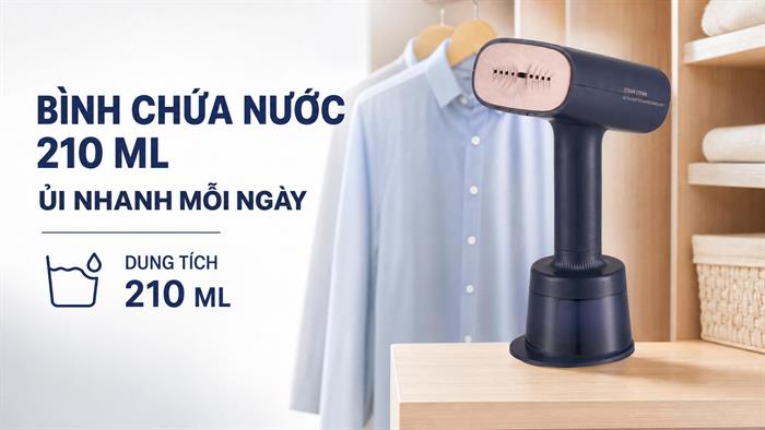 Bàn ủi hơi nước cầm tay Midea MGS21100BPBE 2100W Màu Xanh Dương