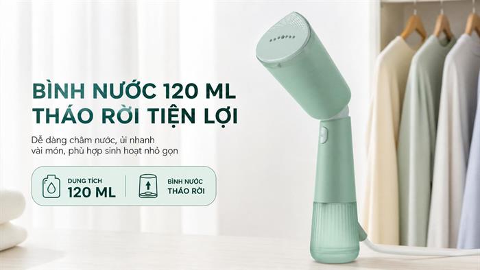 Bàn ủi hơi nước cầm tay Philips STH5010/70 1400W Màu Xanh mint