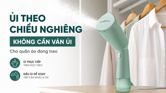 Bàn ủi hơi nước cầm tay Philips STH5010/70 1400W Màu Xanh mint