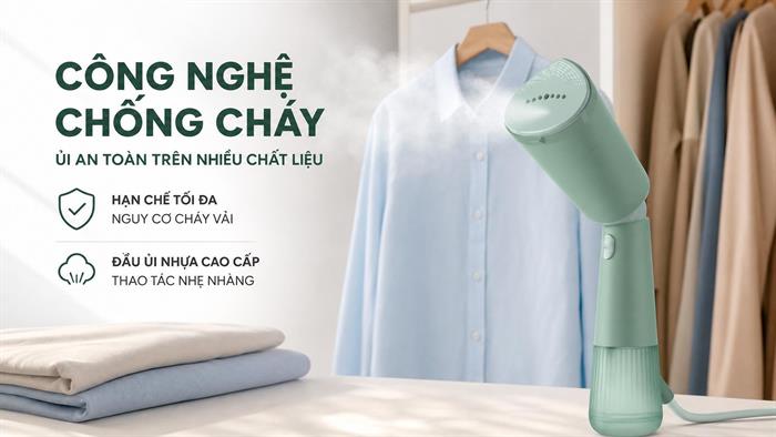 Bàn ủi hơi nước cầm tay Philips STH5010/70 1400W Màu Xanh mint
