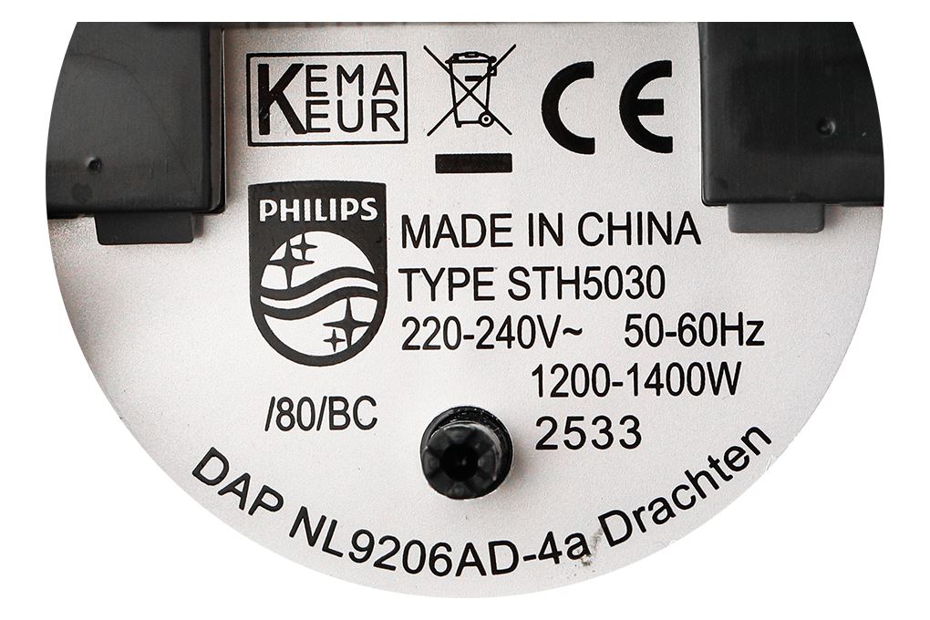 Bàn ủi hơi nước cầm tay Philips STH5030/80 1400W Màu Đen - Xám