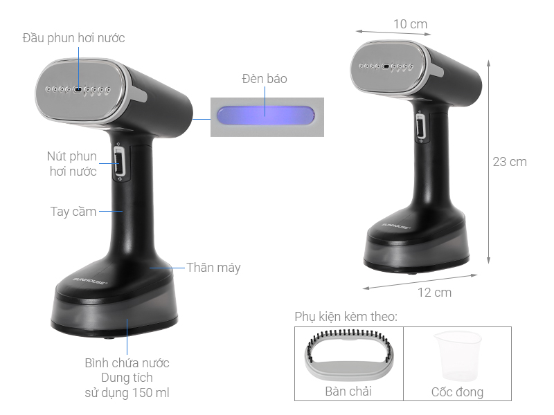 Bàn ủi hơi nước cầm tay Sunhouse SHD2177 1250W